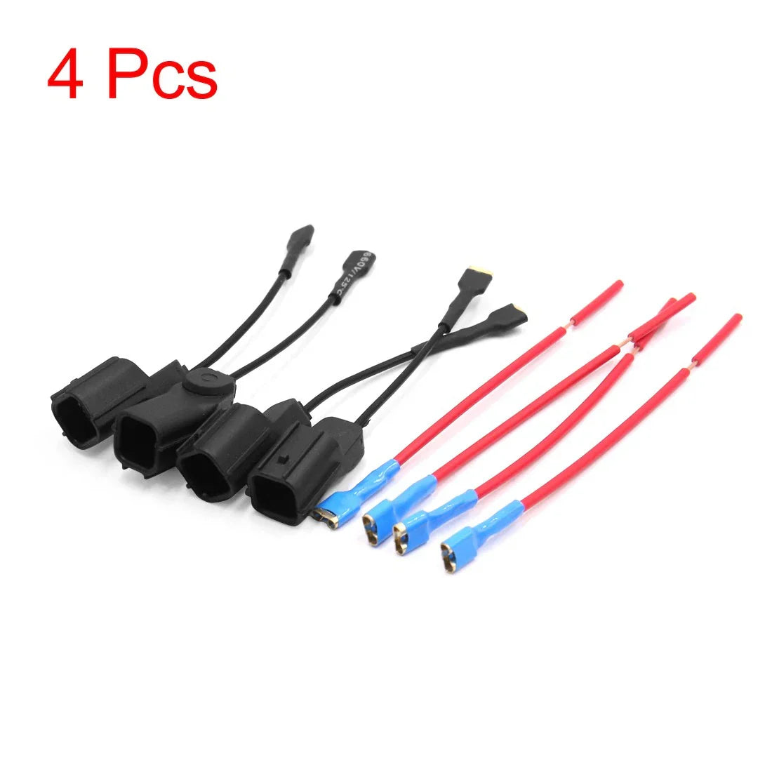 4 Pcs Car Horn Speaker Adapter Wiring Harness for Honda