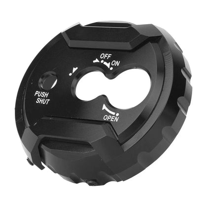 Black CNC Aluminum Motor Seat Lock Cover Cap for Yamaha NMAX 155 (2015-2016)