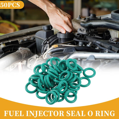 Fuel Injector Seal O Ring for Honda KeiHin NBR Rubber Green 50 Pcs