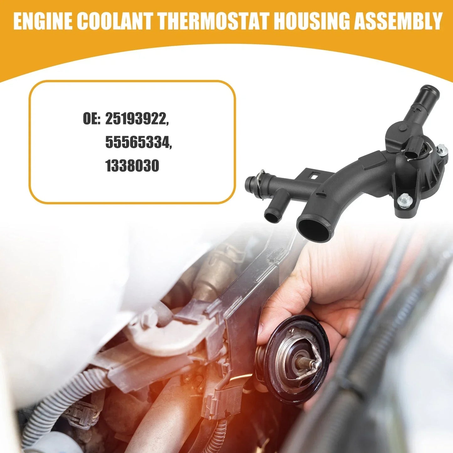 Engine Coolant Thermostat Assembly for Chevrolet Cruze (2010-2019)
