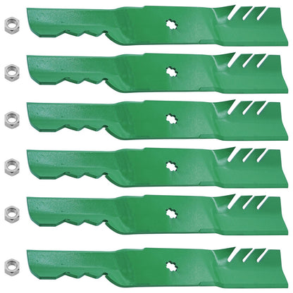 54 Inch Deck Blade with Nut Replacement for John Deere GX21380 (2002–2020)
