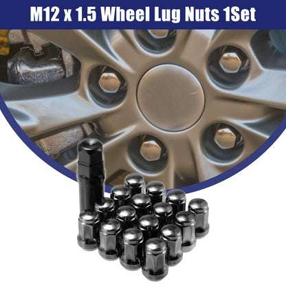 M12x1.25 Car Wheel Hub Lug Nuts 2 x Set for Honda, Chevy, Nissan