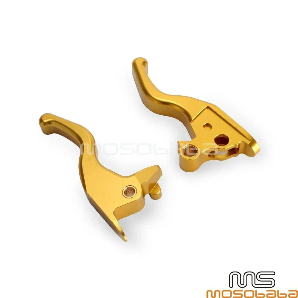 Gold Brake Clutch Levers for Harley Softail Heritage Classic Sport Glide