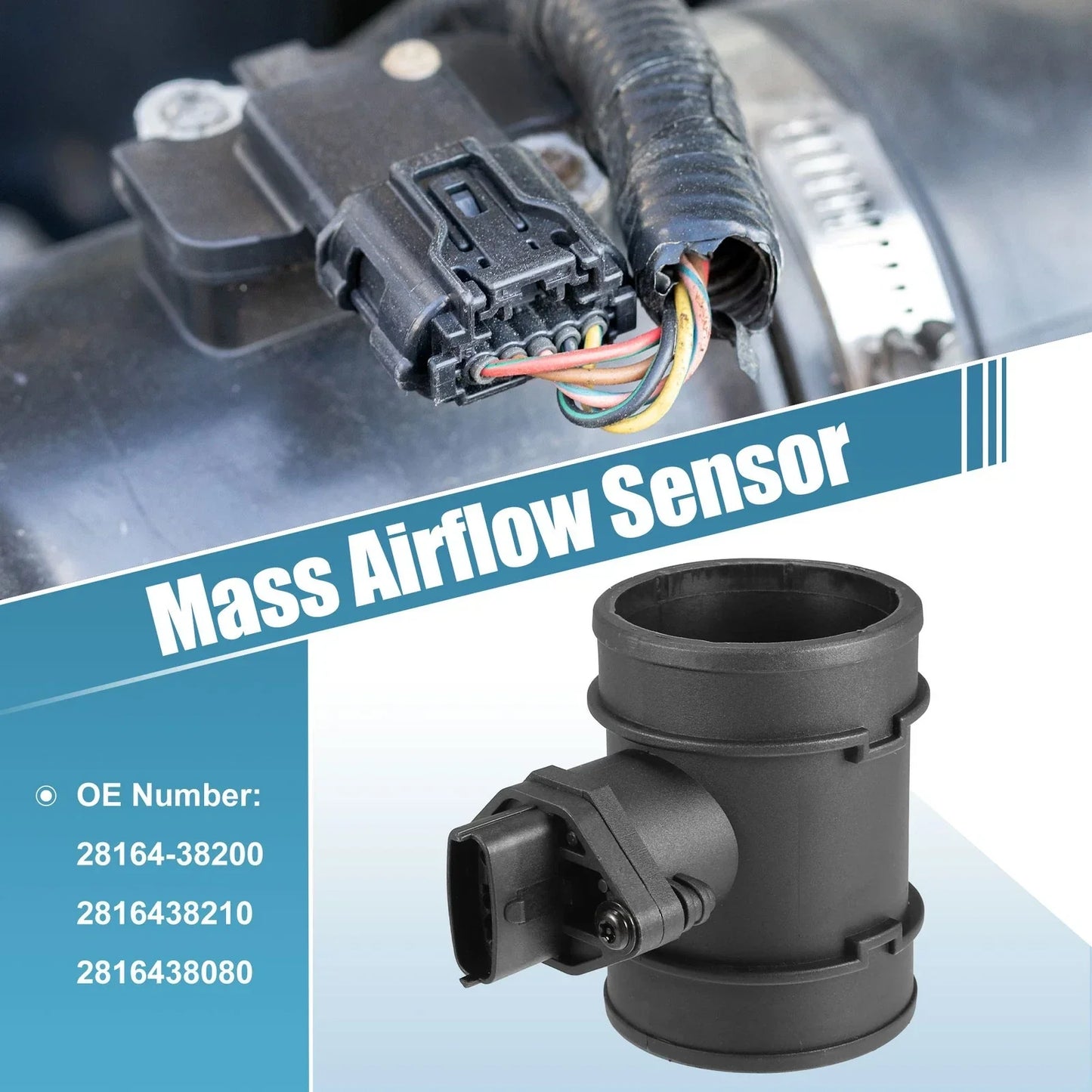 Mass Air Flow Sensor for Hyundai Santa Fe 2001-2004 (2 x Meters)