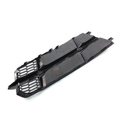 Black Chrome Front Bumper Lower Side Grille for Audi A6 (2014-2018)