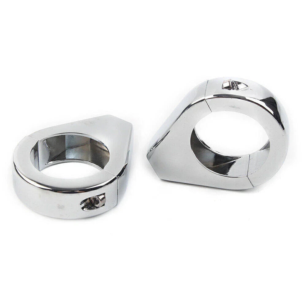 39mm Chrome Fork Clamp Turn Signal Clamps  for Harley Softail