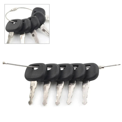 5 x Ignition Keys for Volvo Wheel Loader & John Deere Heavy Equipment