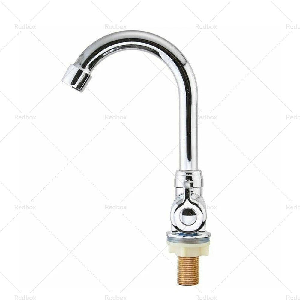 Single Cold Water Faucet Tap 360° Rotation 1/2in for RV Motorhome