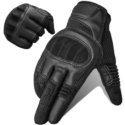 Tactical Shooting Gloves Black for Outdoor Paintball Survival Training