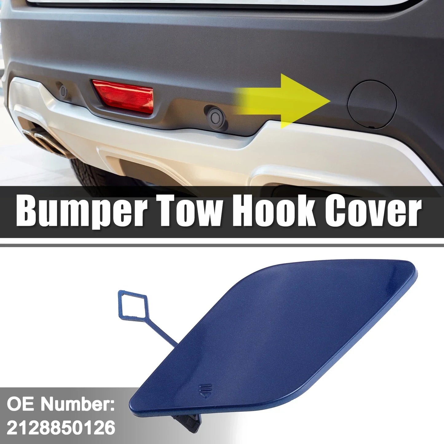 Front Car Bumper Tow Hook Cover for Mercedes Benz E-Class (2017-2023)