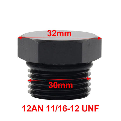 Aluminum 12AN Block Off Cap ORB Plug Male Fitting Adapters