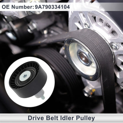 Drive Belt Idler Pulley for Porsche Cayenne (2020-2024) Black 1 x Piece