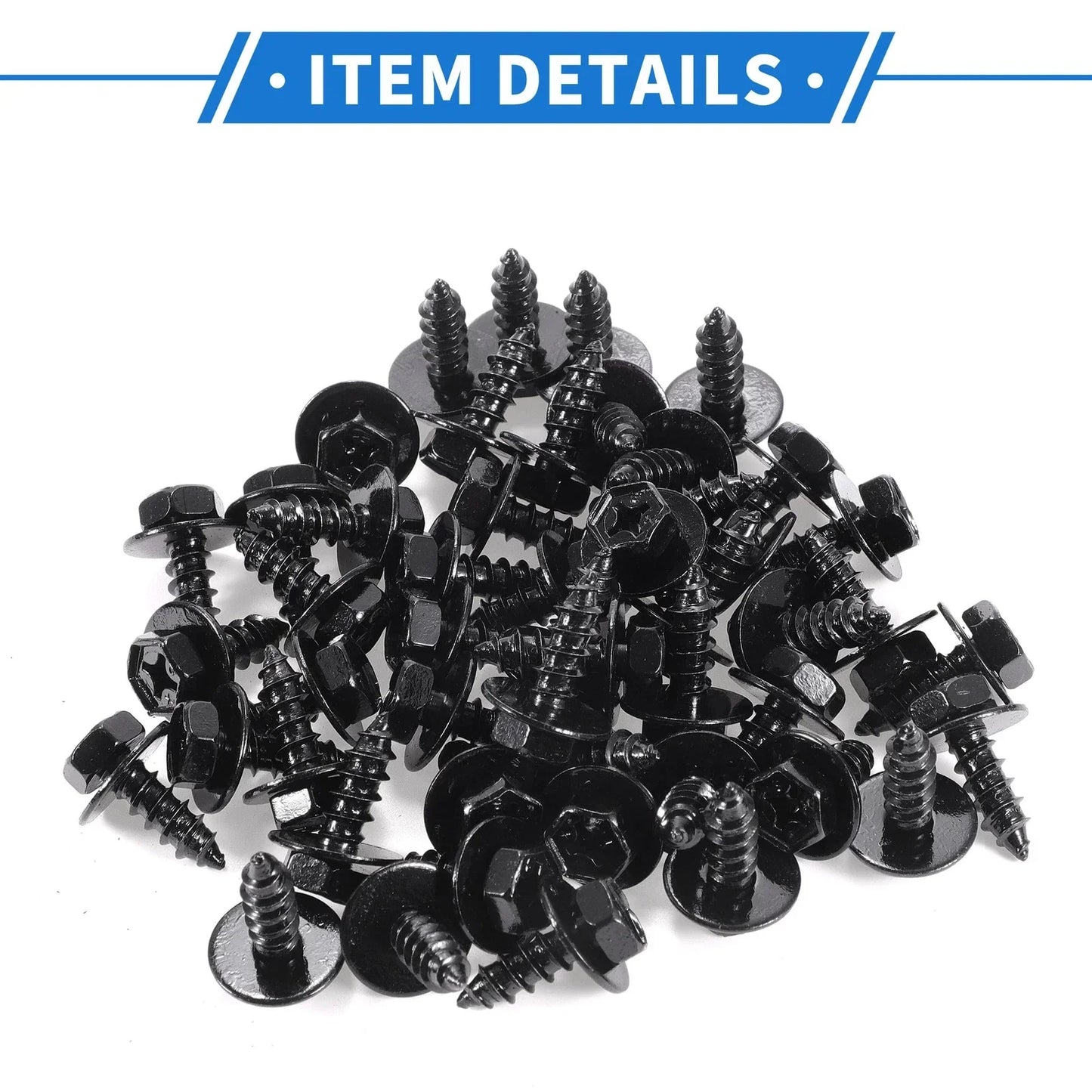 50 x Car Fender Liner Splash Shield Bumper Cover Screws for Scion XD (2008-2014)