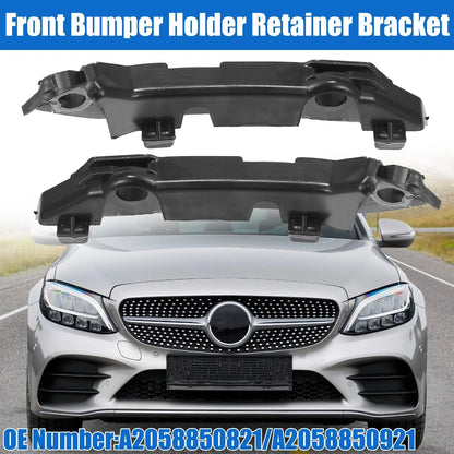Front Left & Right Upper Bumper Cover Support Brackets for Mercedes-Benz C43