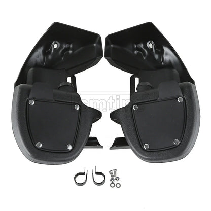 Black Lower Vented Leg Fairing for Harley Touring Tri Street Glide (1983-2013)