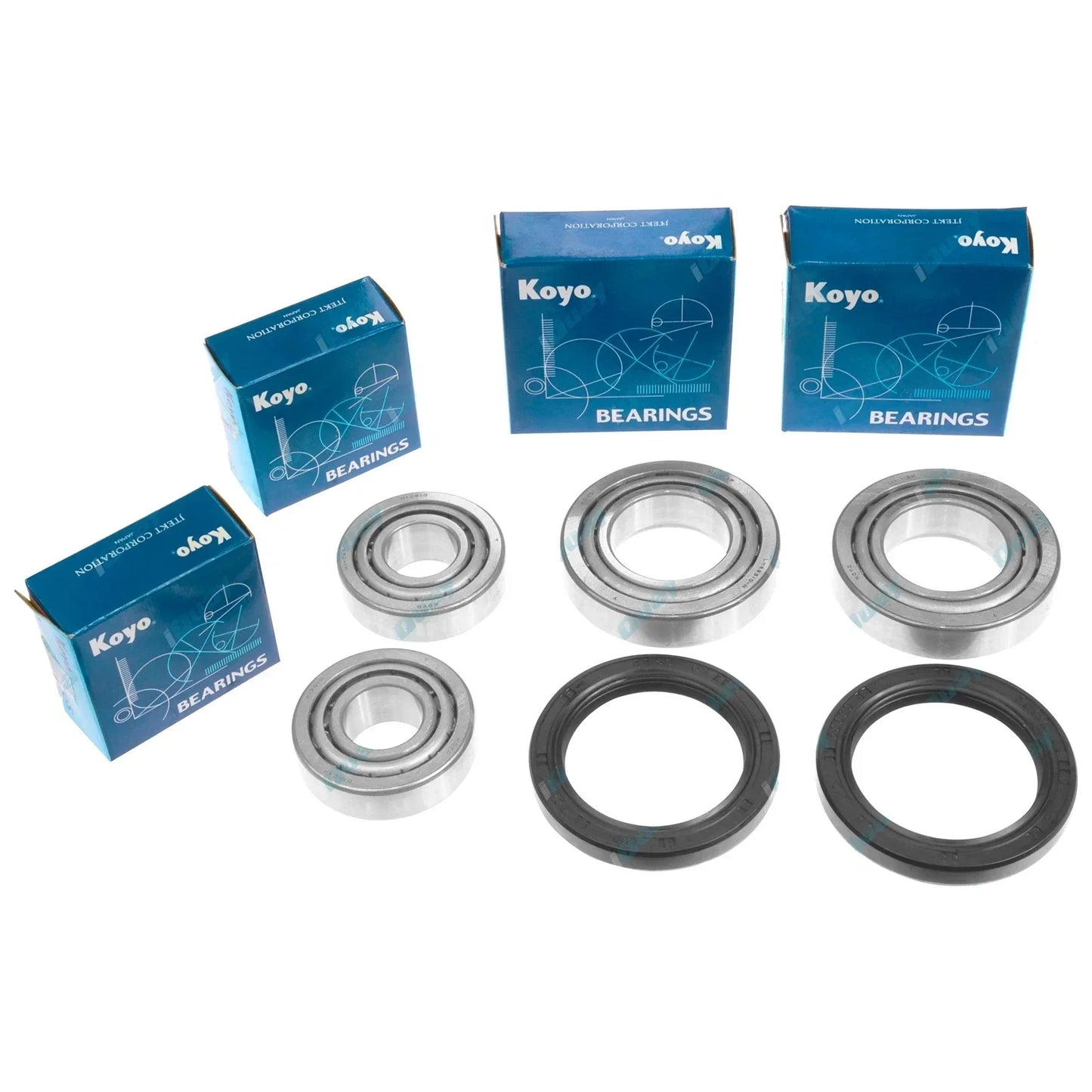 2x Front Koyo Wheel Bearing Kits for Hilux RN36 RN39 RN40 RN41 RN85 RN90 1979~97