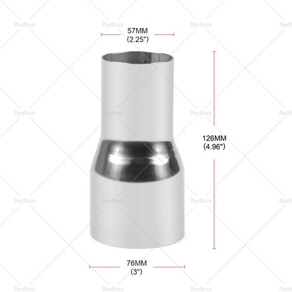 2" to 3" Steel Exhaust Tube Pipe Connector Adapter for Car