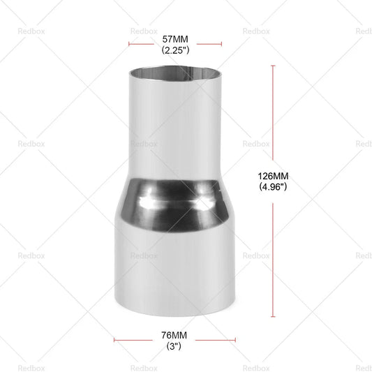 2" to 3" Steel Exhaust Tube Pipe Connector Adapter for Car