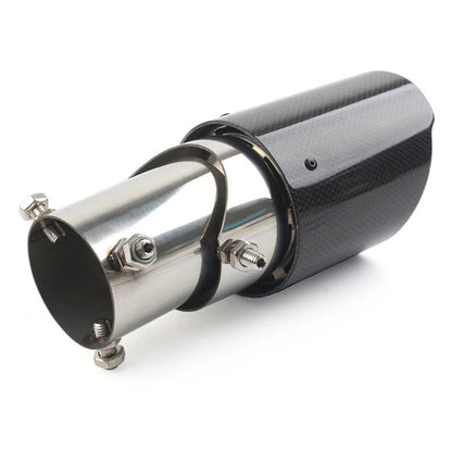 Carbon Fiber Exhaust System Pipe Muffler Tip for Car - Stainless Steel