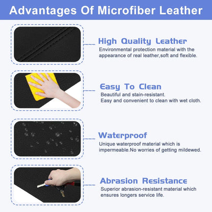 2 x Leather Front Door Panels Armrest Covers for Honda CR-V (2007-2016)