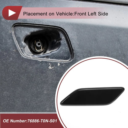 Front Left Washer Nozzle Cover for Honda CR-V 2015-2017 Black 1 x Cap