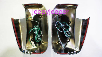 LED Chrome Mirror Cover Trim for Mitsubishi L200 Triton (2005-2015)