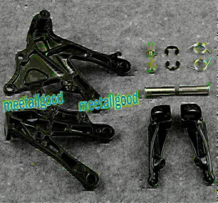 Front Footpegs L&R Brackets for KAWASAKI Ninja ZX10R (2006-2010)