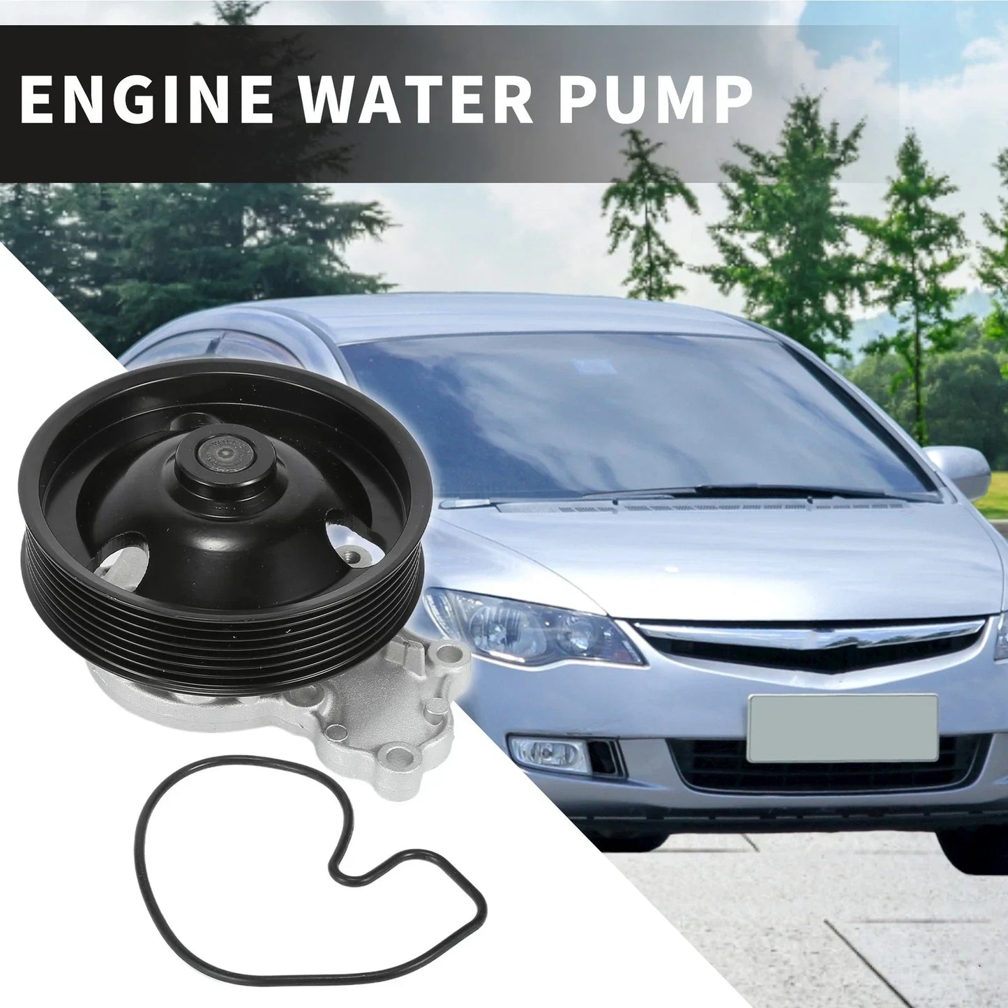 Water Pump with Rubber Ring Kit for Honda Accord City (2013-2015)