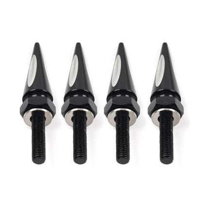 Windshield Spike Bolts 4 x Aluminum Black & White for Harley Road Glide (2015+)