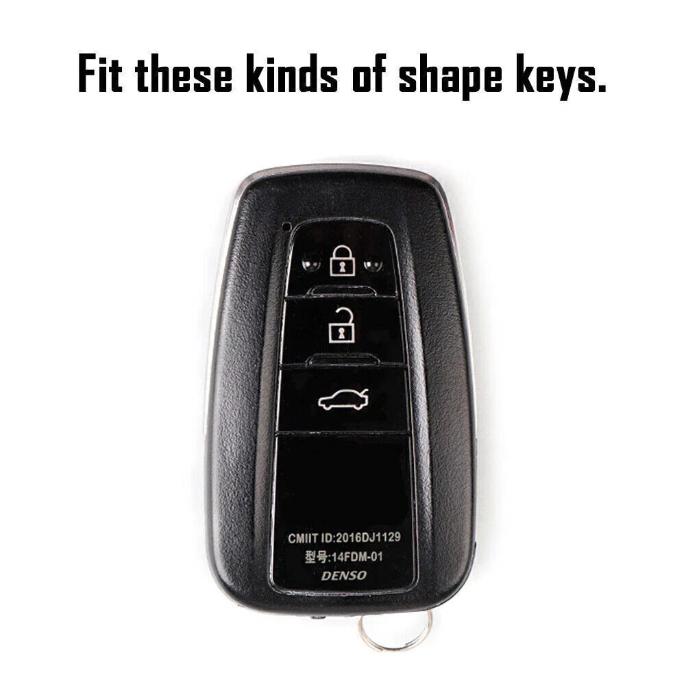 Remote Key Fob Cover for Toyota Camry Corolla C-HR Prado RAV4 Prius (2018-2023)
