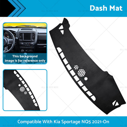 Dash Mat Sun Shield Microfiber Leather for Kia Sportage (2021-On)