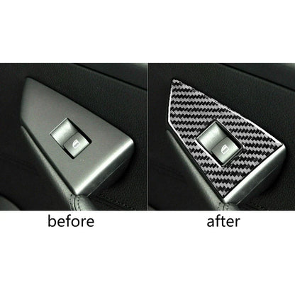 Carbon Fiber Power Window Switch Frame Cover for BMW 6 Series E63 E64 (2004-2010)