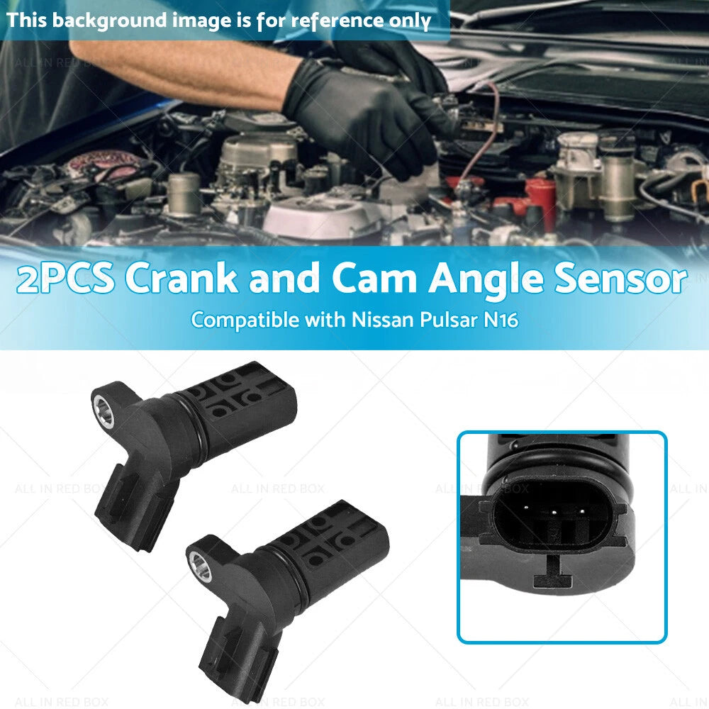 Crank & Cam Sensors for Nissan Pulsar N16 1.6L 1.8L (1999-2007)
