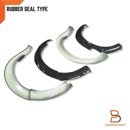 Glossy Black Fender Flares for Nissan Navara NP300 D23 Narrowbody (15-19)