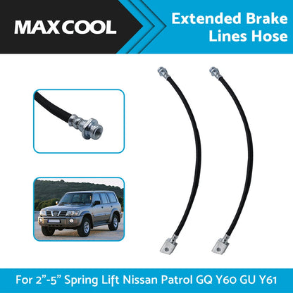 2"-5" Spring Lift Extended Brake Lines for Nissan Patrol GQ Y60 GU Y61 (1988-2023)