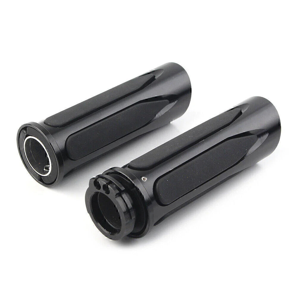 Black Soft Touch Hand Grips for Harley Touring Street Road Glide (2009-2023)