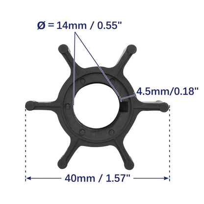 Water Pump Impeller for Honda 8HP 9.9HP 15HP Outboard Engine Replacement