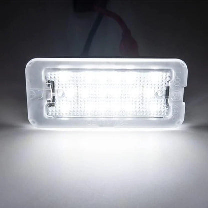 White LED License Plate Lights for Fiat Abarth 500 500C (2008-2023)