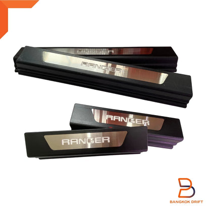 Illuminated Door Step Protector Trim for Ford Ranger T6 PX Ute (12-22)