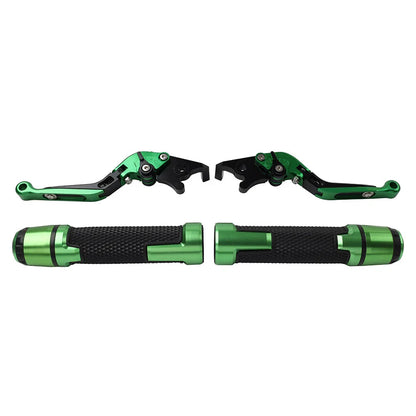 Green Extendable Brake Clutch Levers Grip Set for BMW S1000R S1000RR (2010-2023)