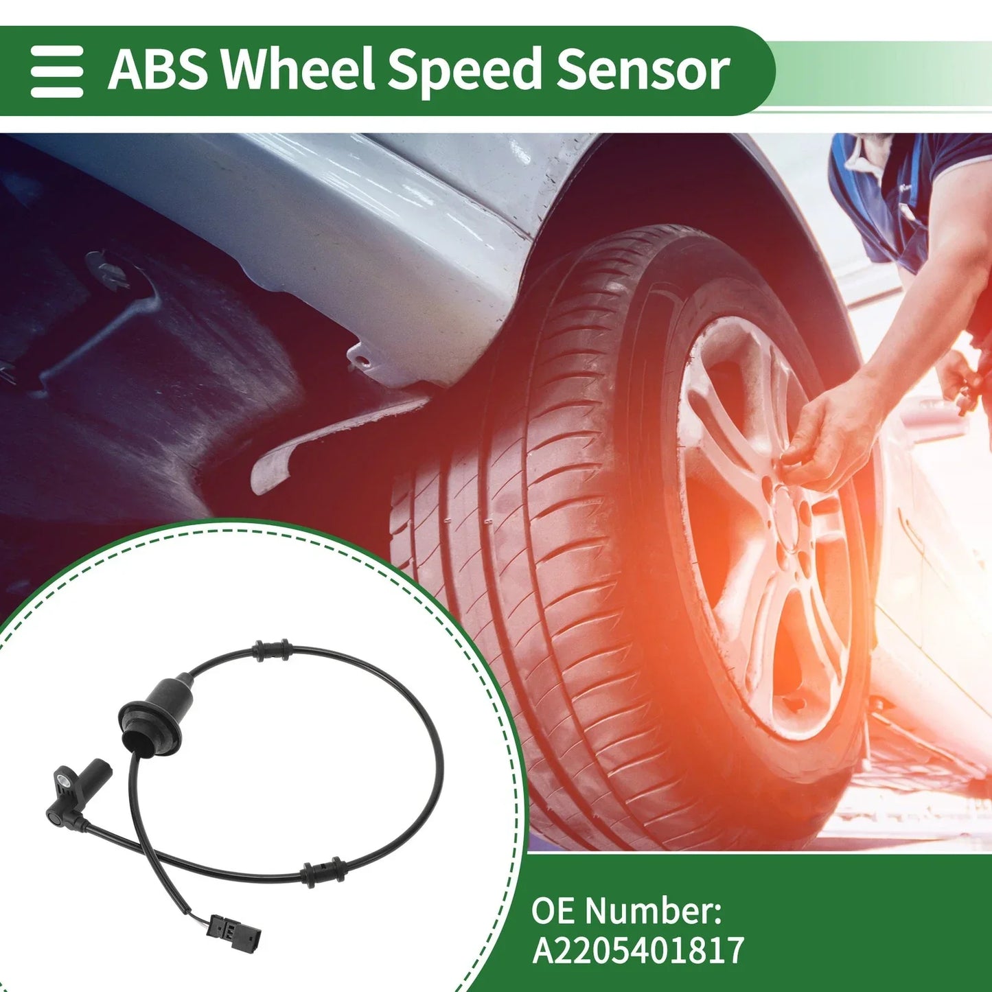 ABS Wheel Speed Sensor for Mercedes-Benz CL500 (2000-2005)