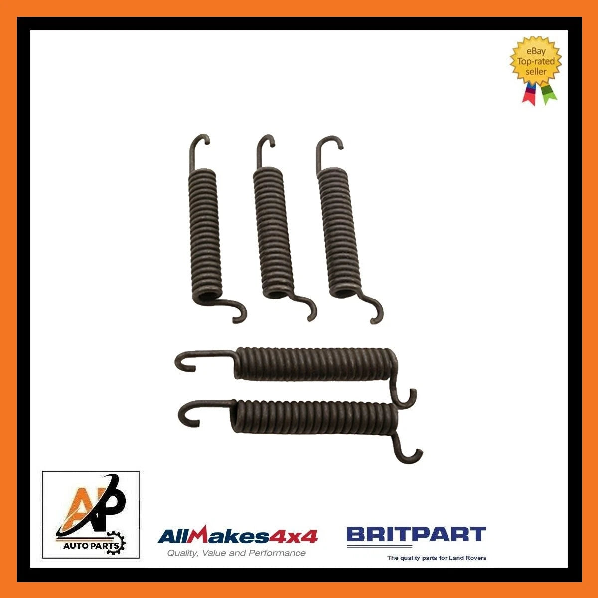 Front Brake Shoe Return Spring Set for Land Rover Series 1 (1948–1949)