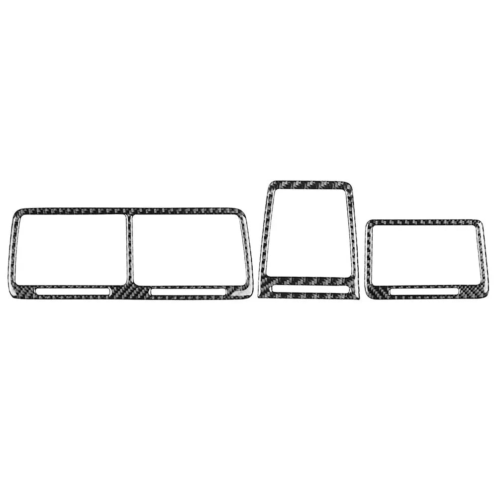 3 x Carbon Fiber Interior Air Vent Outlet Covers for Dodge Challenger (2008-2014)