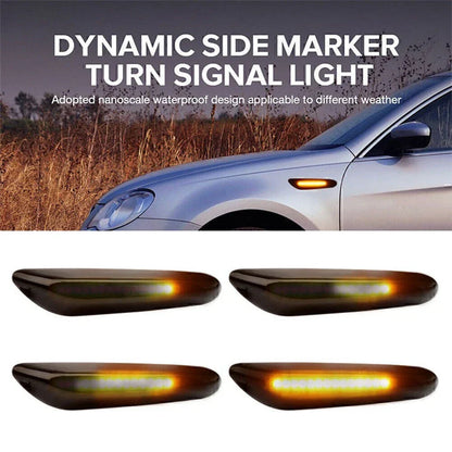 Dynamic LED Side Marker Lights  For BMW E46 E60 E90 E91 E93 E92 E82 E88 (2000-2013)
