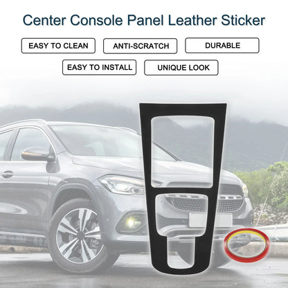 Center Console Panel Sticker for Mercedes-Benz GLA GLB EQA Matte Black (2020-2023)