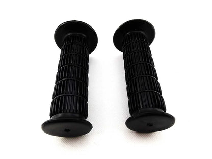 Black Hand Grip Set for Suzuki TC100 (1973-1977) - Left & Right Pair