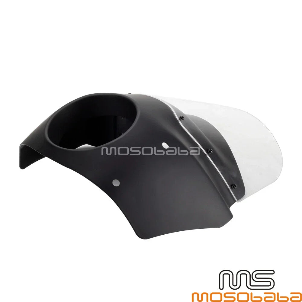 Front Fairing + Clear Windshield + 5.75" Headlight for Harley Softail (2018-2023)