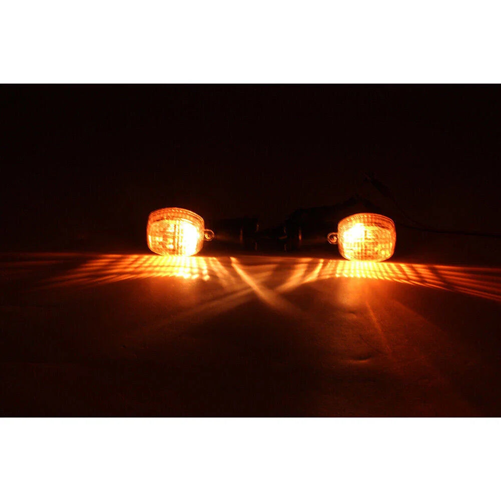 ABS Black Front Turn Signal Lights for Kawasaki ZX7R ZX9R ZX12R Ninja (1996-2006)