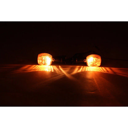 ABS Black Front Turn Signal Lights for Kawasaki ZX7R ZX9R ZX12R Ninja (1996-2006)