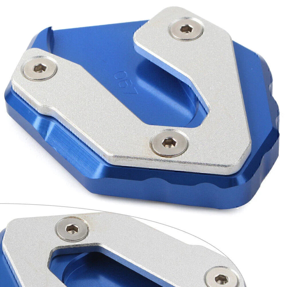 CNC Blue Side Kickstand Extension Plate for Yamaha MT-09 Tracer, XSR 900
